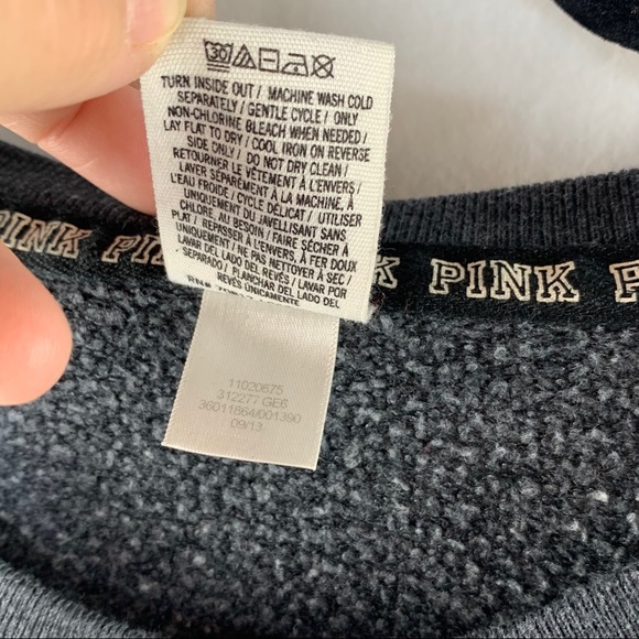 PINK Victoria’s Secret Holographic Sweatshirt XS - Picture 9 of 15